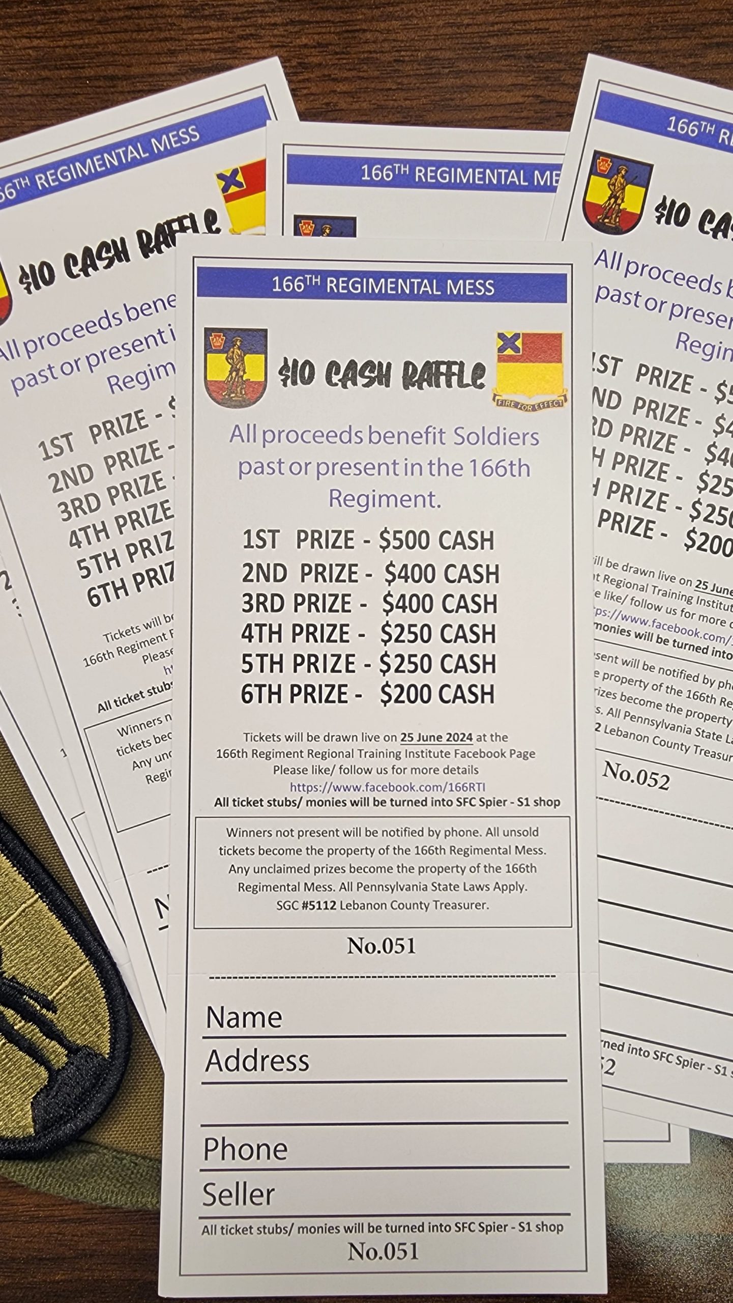 The 166th Regimental Raffle